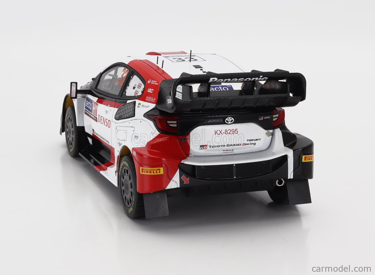 Miniature IXO 1/18 – Toyota Yaris Gr Hybrid N°33 – Vainqueur Rally Finland 2023 – Evans