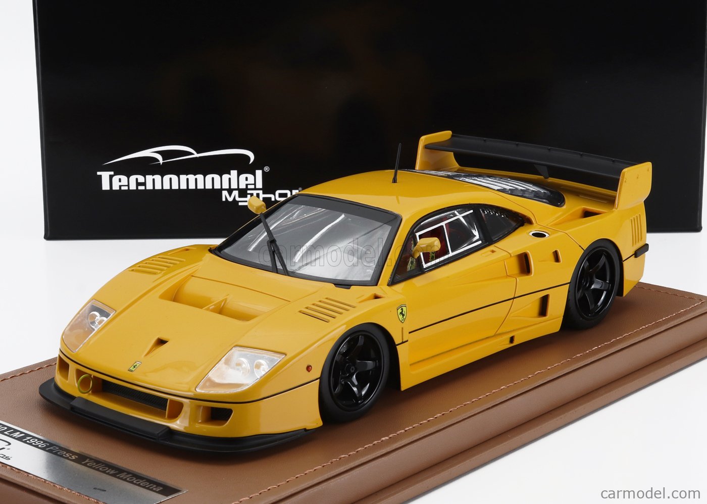 Modèle Réduit Ferrari F40 LM 1:18 Tecnomodel - Édition Presse 1996 - Jantes Blanches + Vitrine