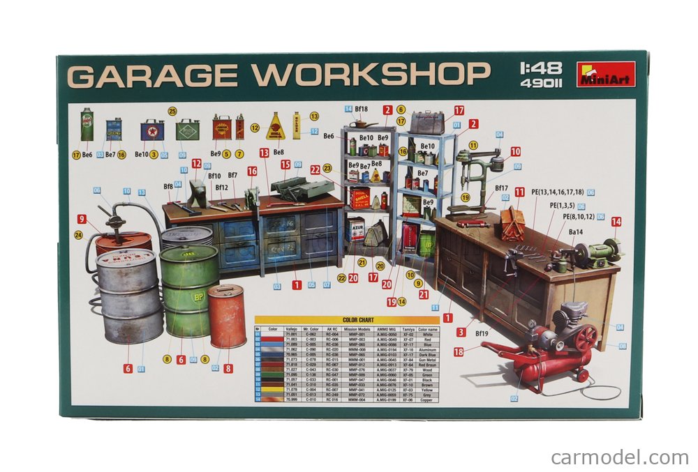 1/48 Garage Workshop includes decals - Sets de détaillage avions 1/48 1/48 Garage Workshop includes decals - Sets de détaillage avions 1/48