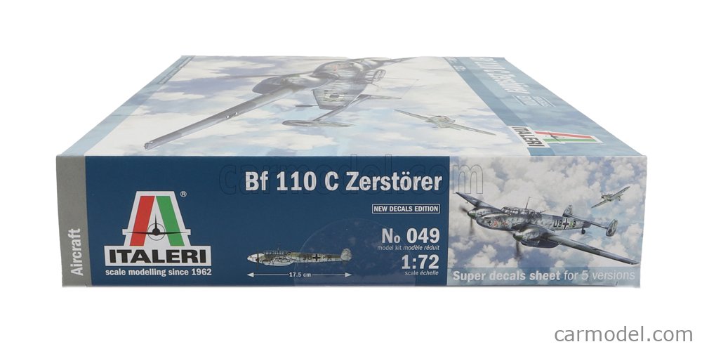 ITALERI IT0049 Escala 1/72 | MESSERSCHMITT BF 110C ZERSTORER MILITARY ...