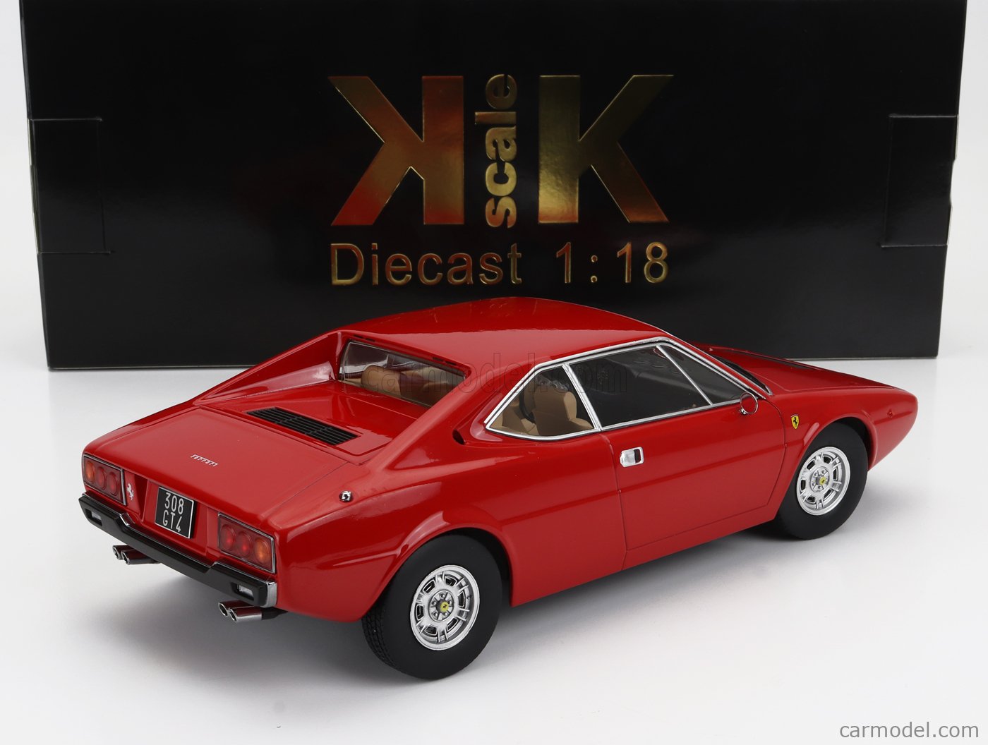Ferrari 308 GT4 Rot 1974 Modellauto 1:18 - KK Scale Sammlerstück