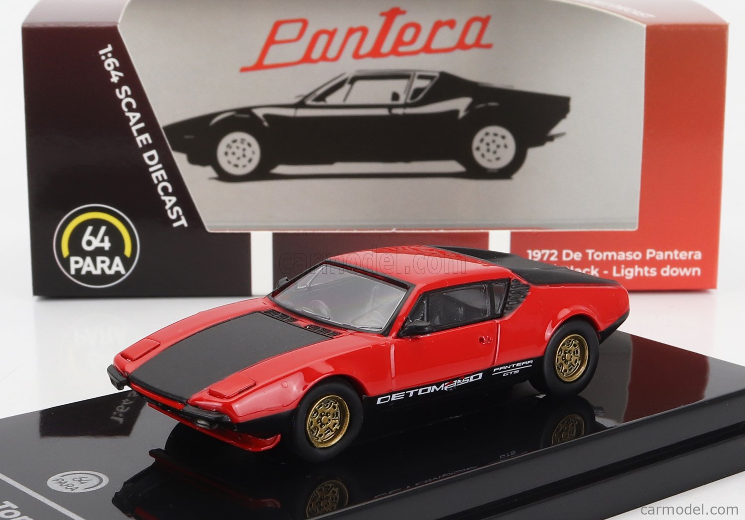 Detomaso PanteraGTS4ミニカー 赤 ケース付き Detomaso PanteraGTS4ミニカー 赤 ケース付き Detomaso