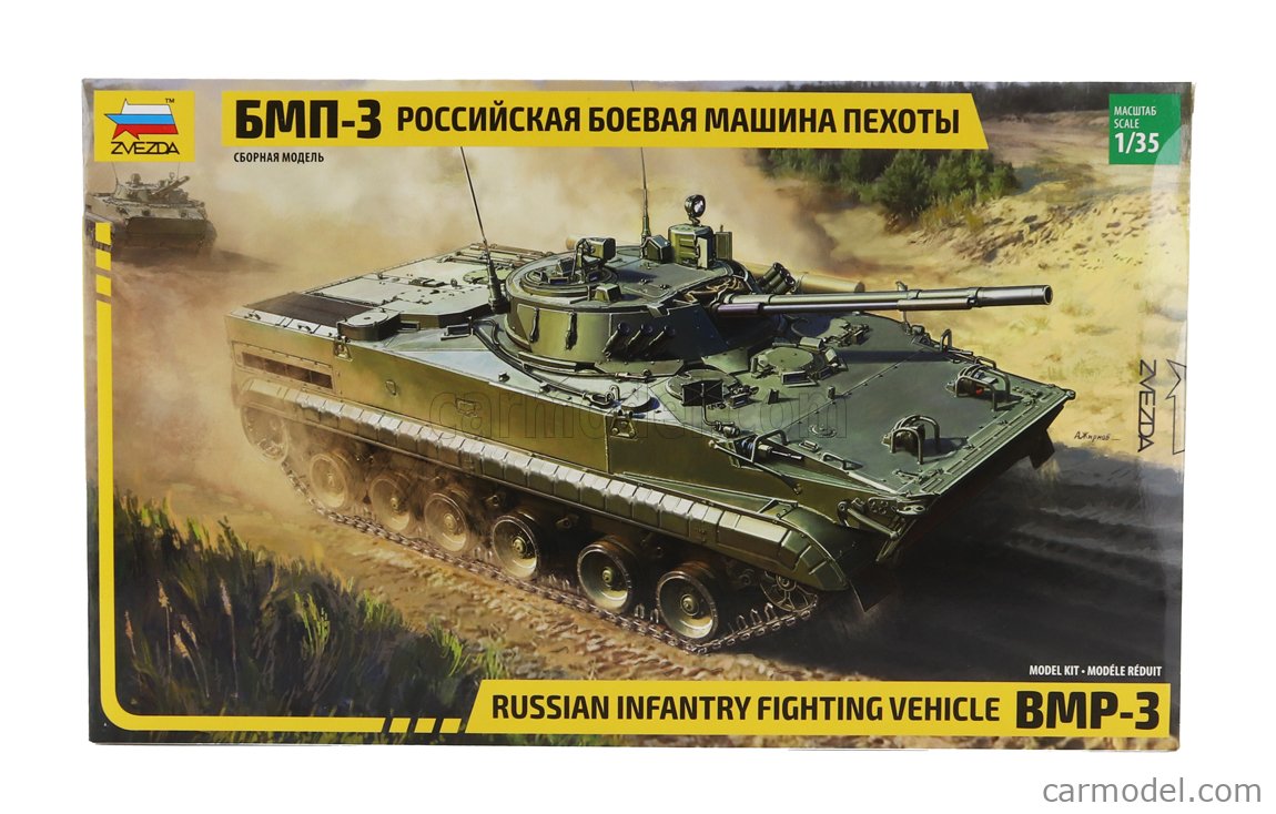 ZVEZDA 3649 Scale 1/35 | TANK BMP-3 RUSSIAN INFANTRY FIGHTING VEHICLE ...