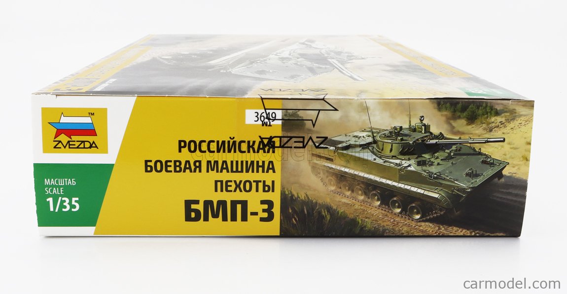 ZVEZDA 3649 Scale 1/35 | TANK BMP-3 RUSSIAN INFANTRY FIGHTING VEHICLE ...