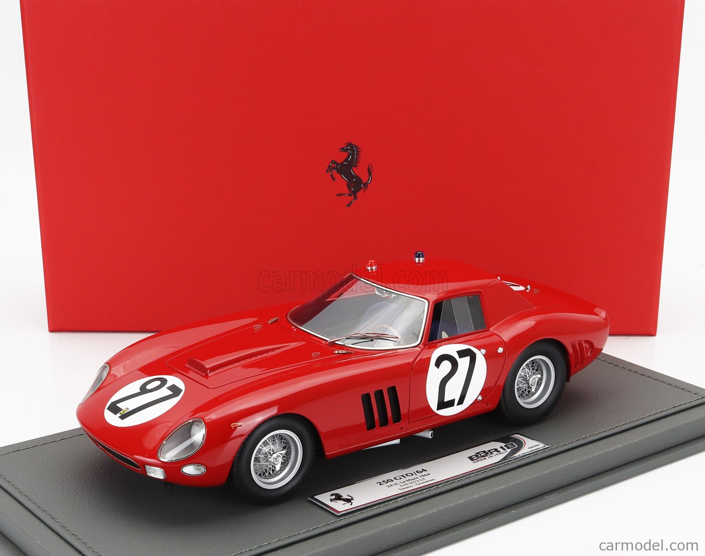 BBR 1/18 Ferrari 250 GTO 1962 24H Le Mans 1962 driver Tavano