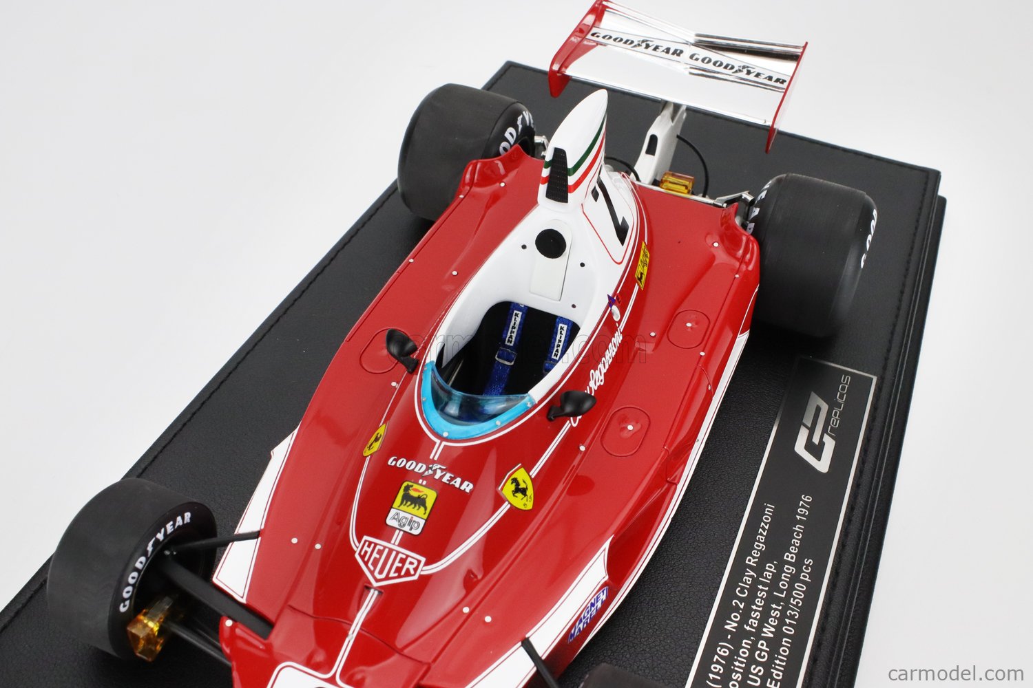 Quartz Vitesse Ferrari 312T #2 Clay Regazzoni Gagnant USA Ouest 1976 1/43 4053 G