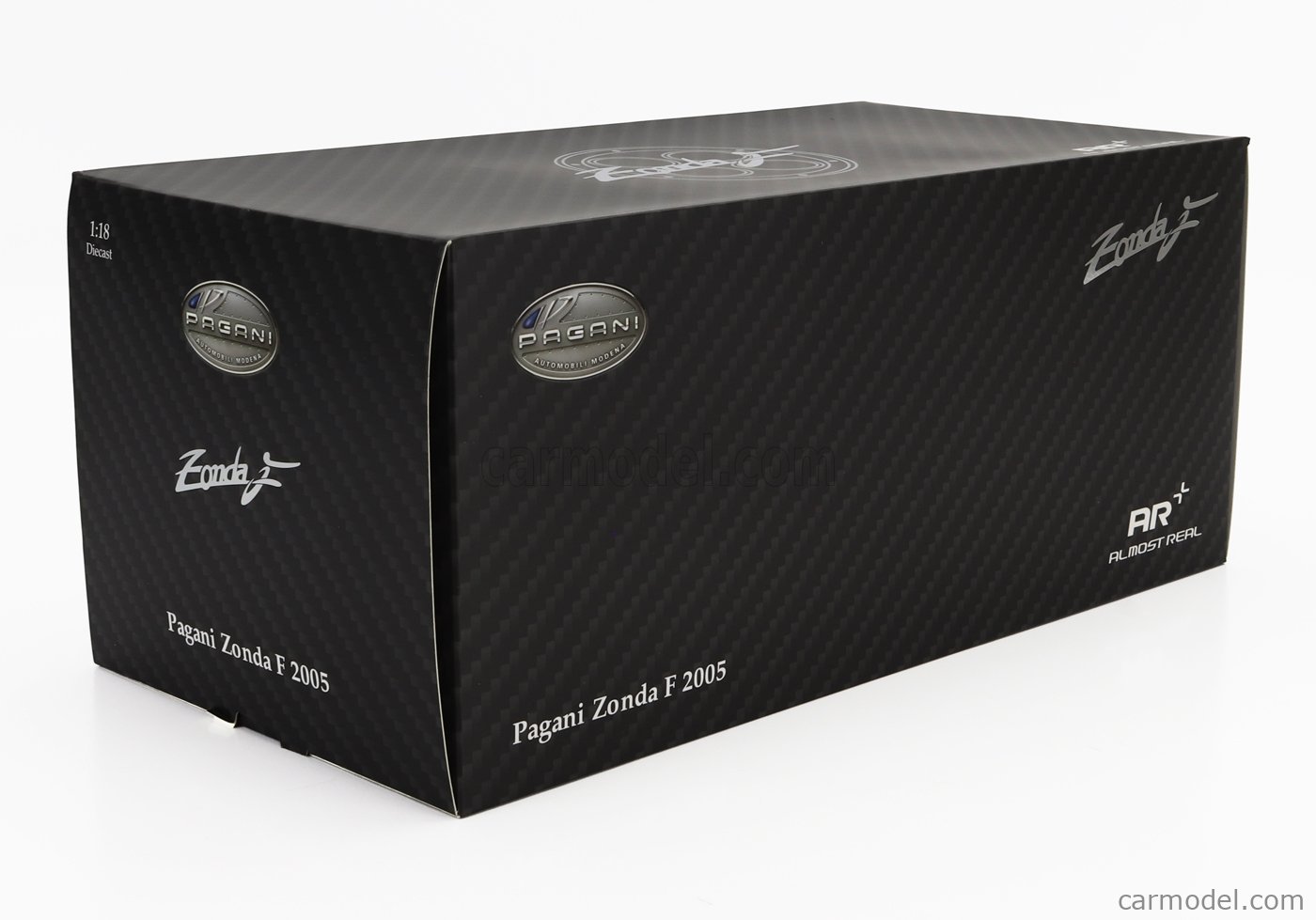 Pagani Zonda F 2005 BBR 1/18 – Modèle Moulé Sous Pression Gris, Toutes Ouvertures, Neuf