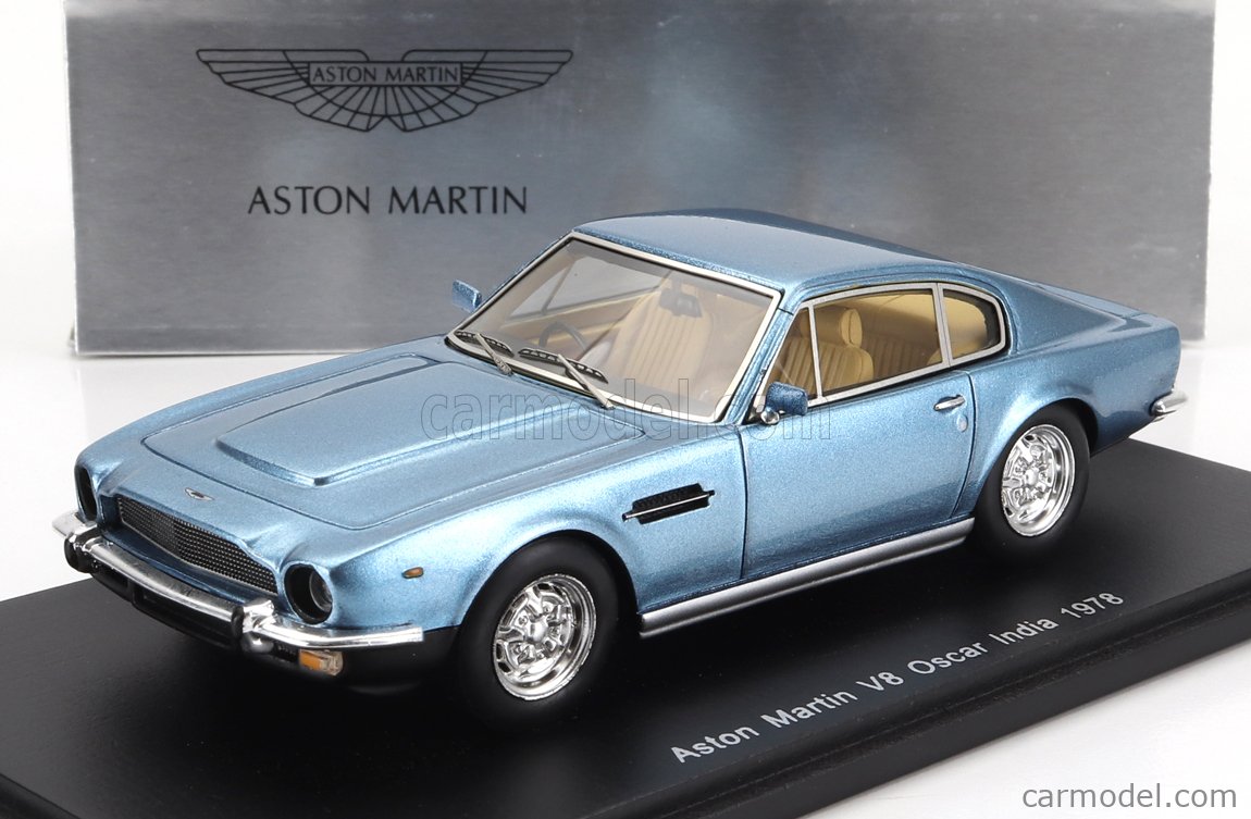 SPARK-MODEL S0576 Scale 1/43 | ASTON MARTIN V8 OSCAR INDIA 1978 BLUE MET