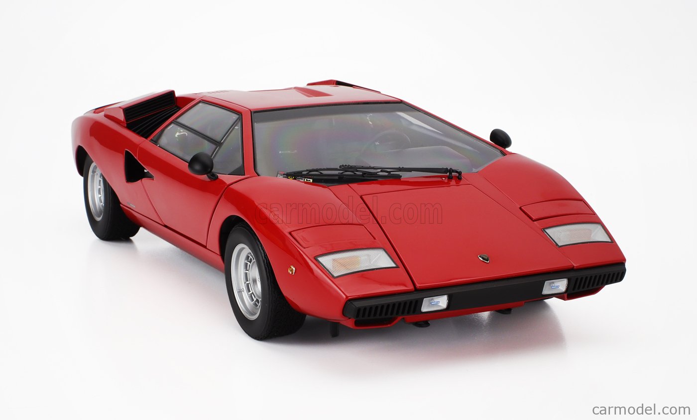 Kyosho 1:18 Lamborghini Countach LP400 赤 Lamborghini Countach LP 400 Red Diecast Model Car | Kyosho