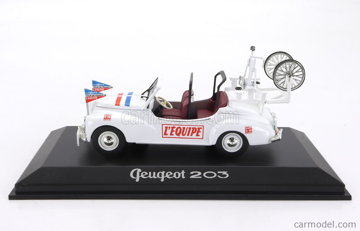 Elysée Résine 1/43 - Peugeot 203 Cabriolet 4 Places Noire