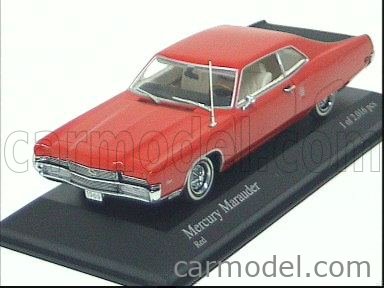 1:43 MINICHAMPS 400082121 Mercury Marauder Hardtop Coupe 1969 Red model cars