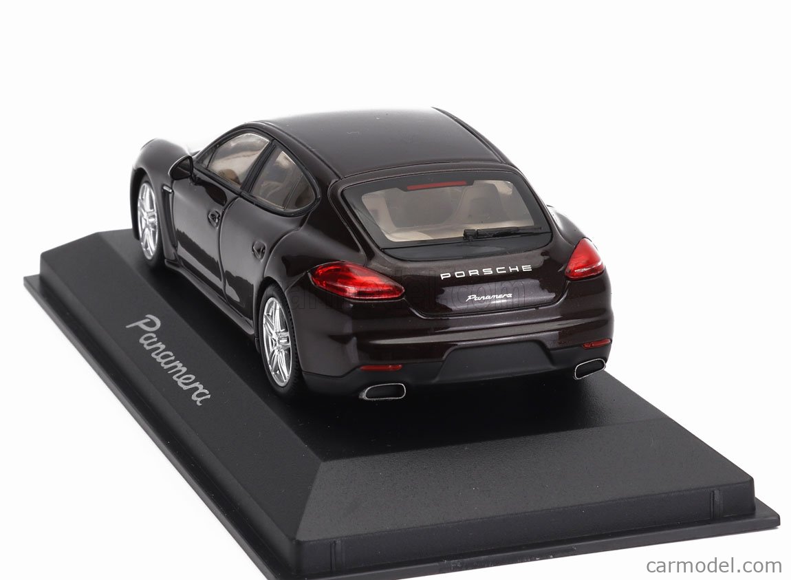 Figurine Minichamps - Porsche Panamera S Marron - Échelle 1/43 - Métal - Occasion (Très Bon État Avec Boîte D'Origine)