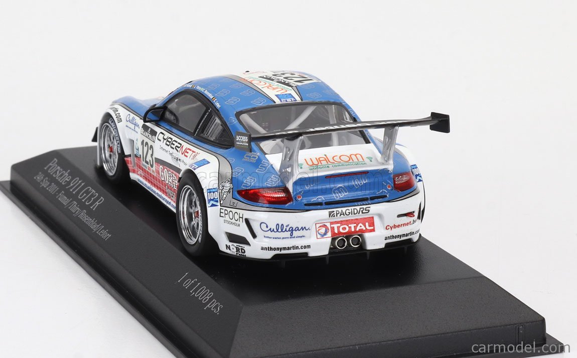 Miniature Spark 1:43 Porsche 911 GT3 R #99 City Dream Macau 2013 - Neuf - Modèle Détaillé