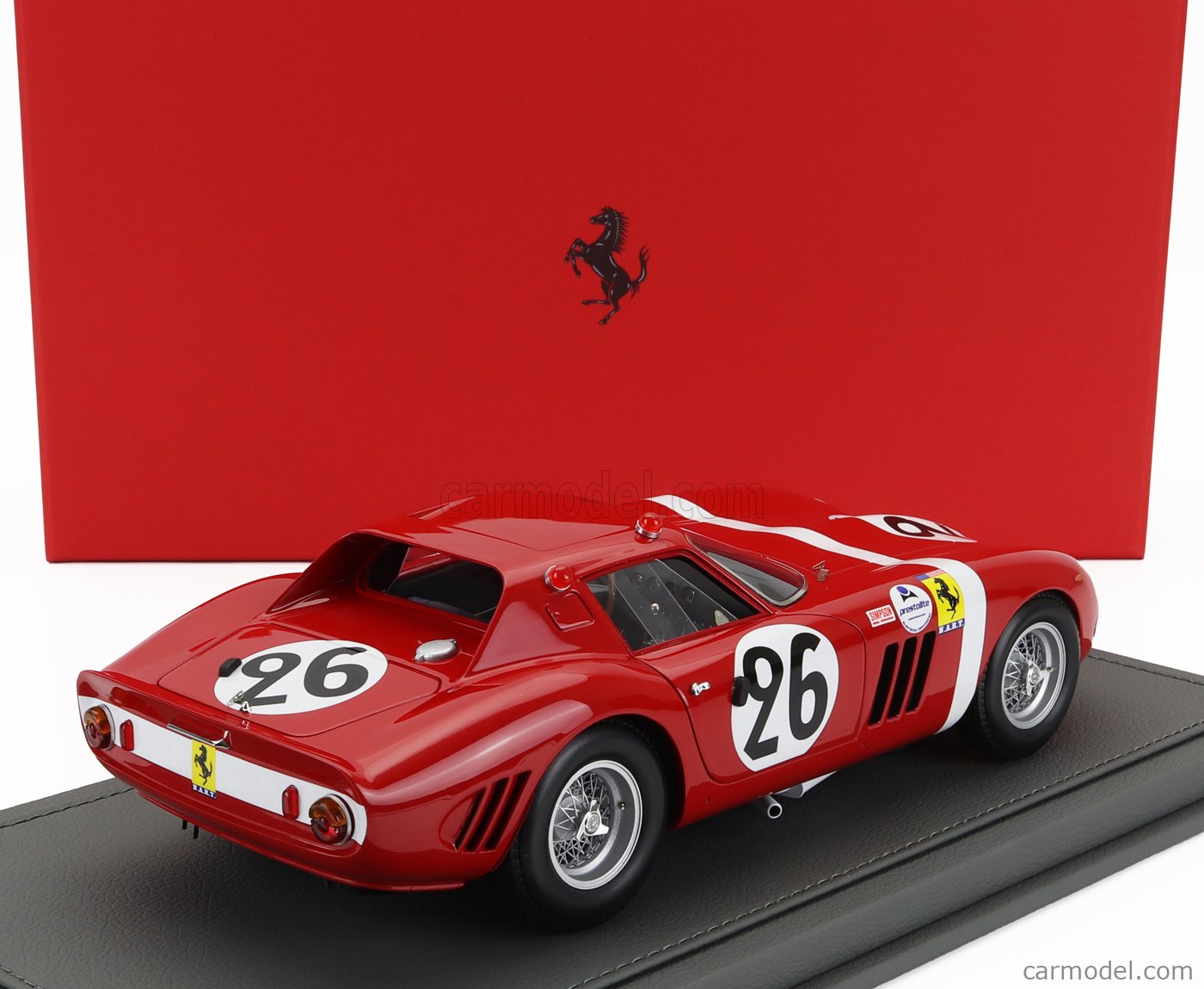 ミニカー　1/18 フェラーリ 250 GTO 64 ランス12時間 1964 優勝車 #26 P. Rodriguez/N. Vaccarella [TM18-96E] Tecnomodel 1:18 Ferrari 250 GTO 64 #26 12h Reims 1964