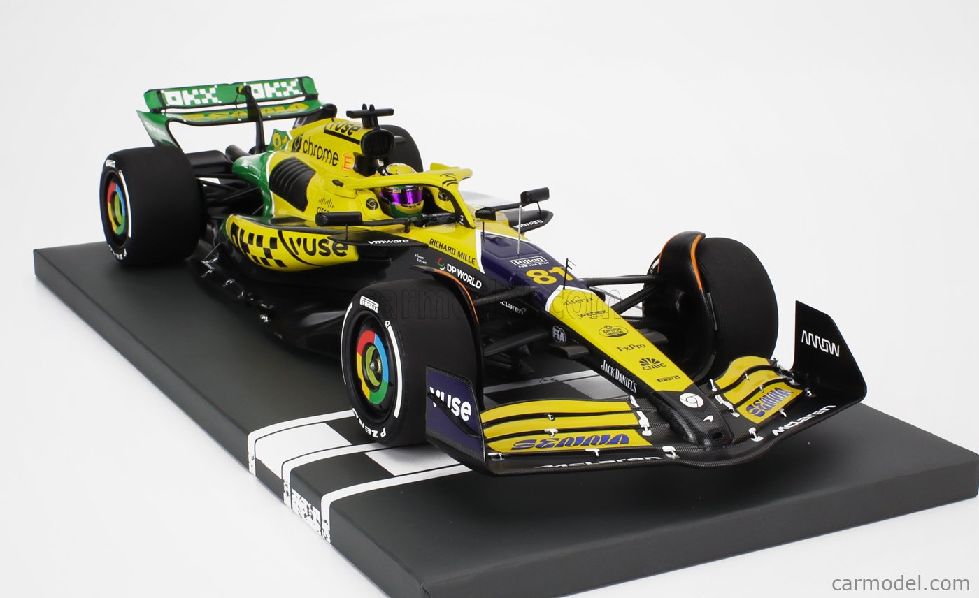 SOLIDO 1:18 McLaren F1 MCL38 Jaune – E. PIASTRI Monaco GP 2024 – Miniature De Collection