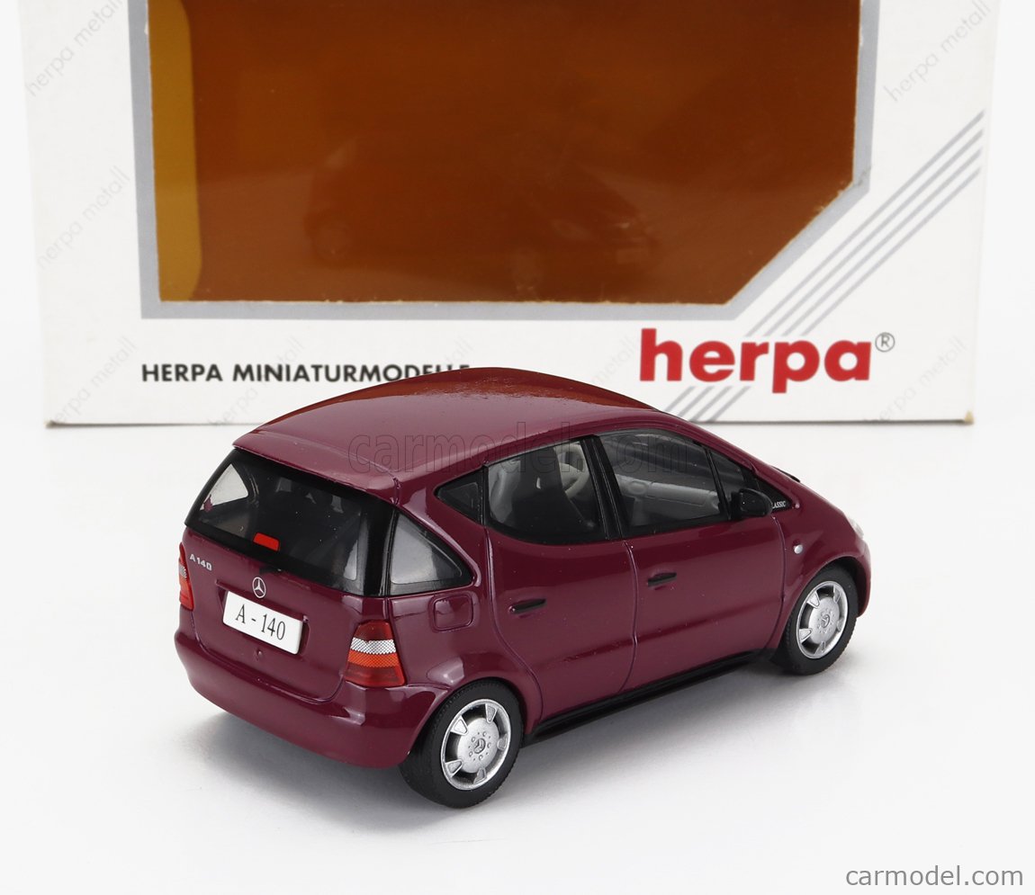 herpa-070515-escala-1-43-mercedes-benz-a-class-w168-1997-red