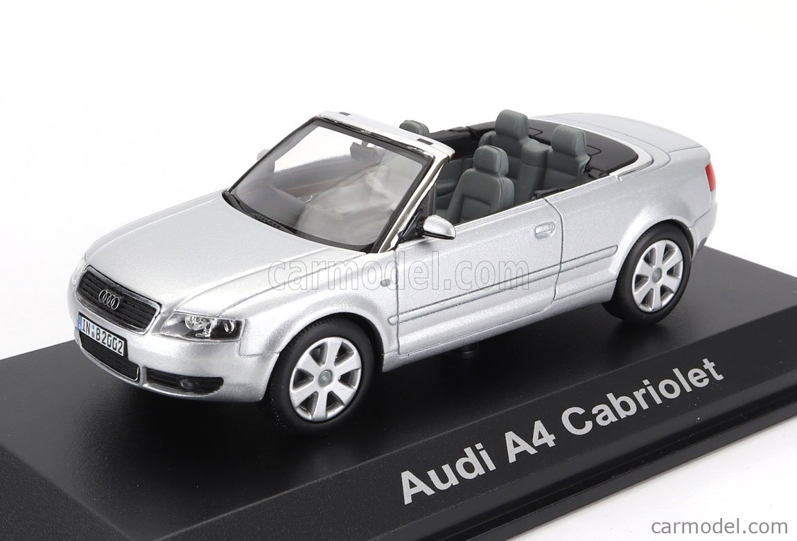 Voiture Miniature Norev 1/43 - AUDI A4 Cabriolet 3.0L 2006 Bleu Métal - Occasion Très Bon état