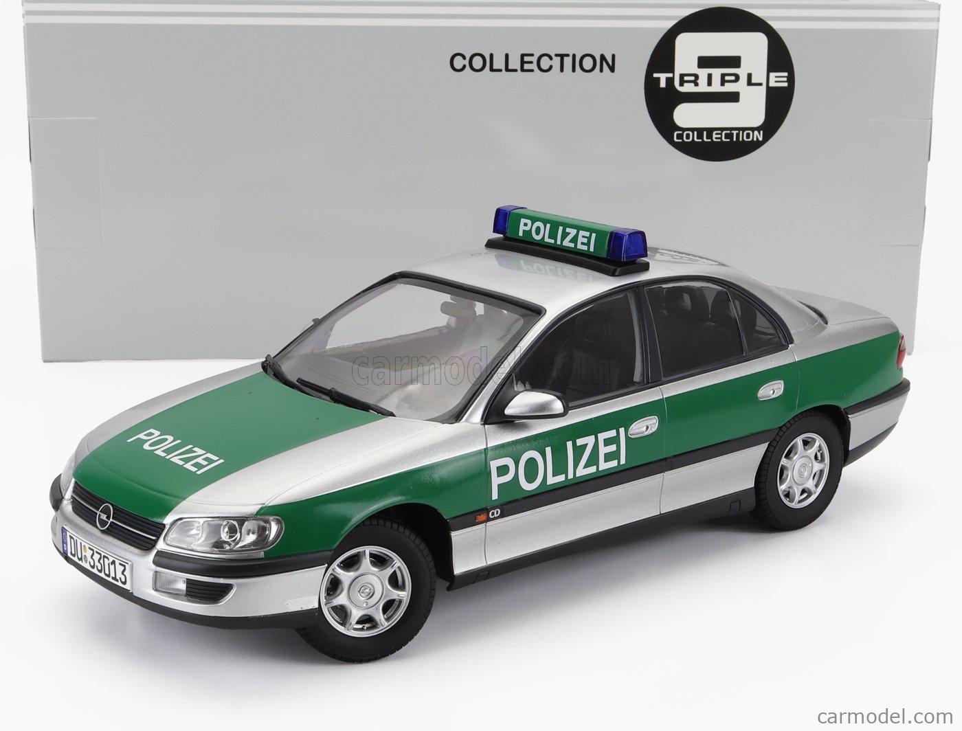 TRIPLE9 T9-1800435 Scale 1/18 | OPEL OMEGA B GERMANY POLIZEI 1996 GREEN ...