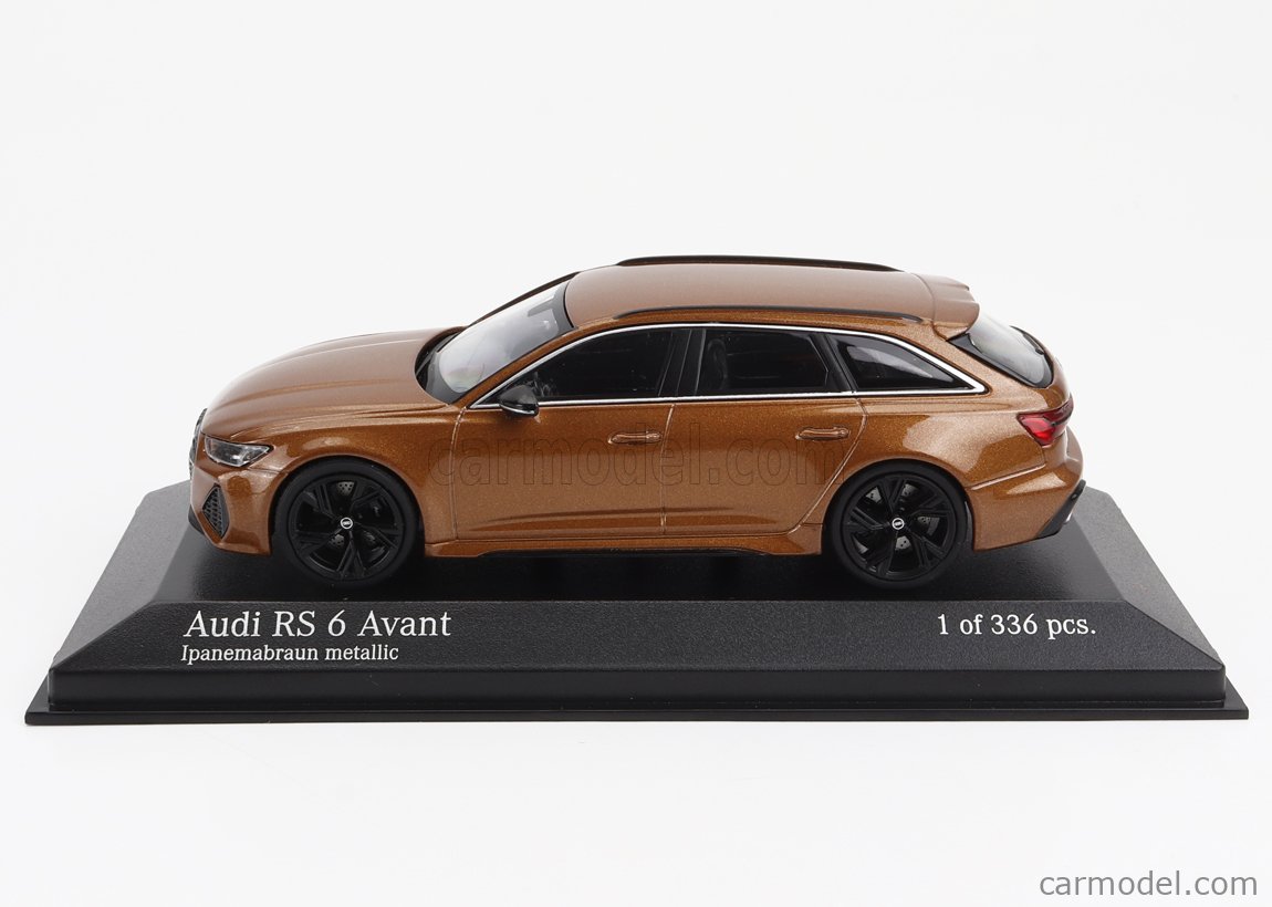 Minichamps 1/43 AUDI RS 6 AVANT 2019 – Brun Métallisé – Édition Limitée