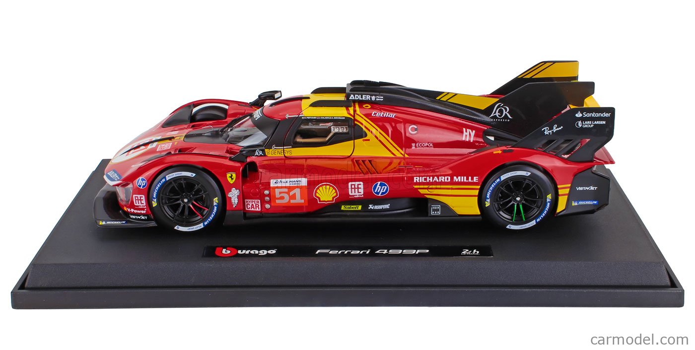 BURAGO - SCALE 1:18 2023 FERRARI - 499P 3.0L TURBO V6 TEAM FERRARI AF CORSE N 51 WINNER 24h LE MANS | New | €1.00 | Il-Hamrun, Central Region