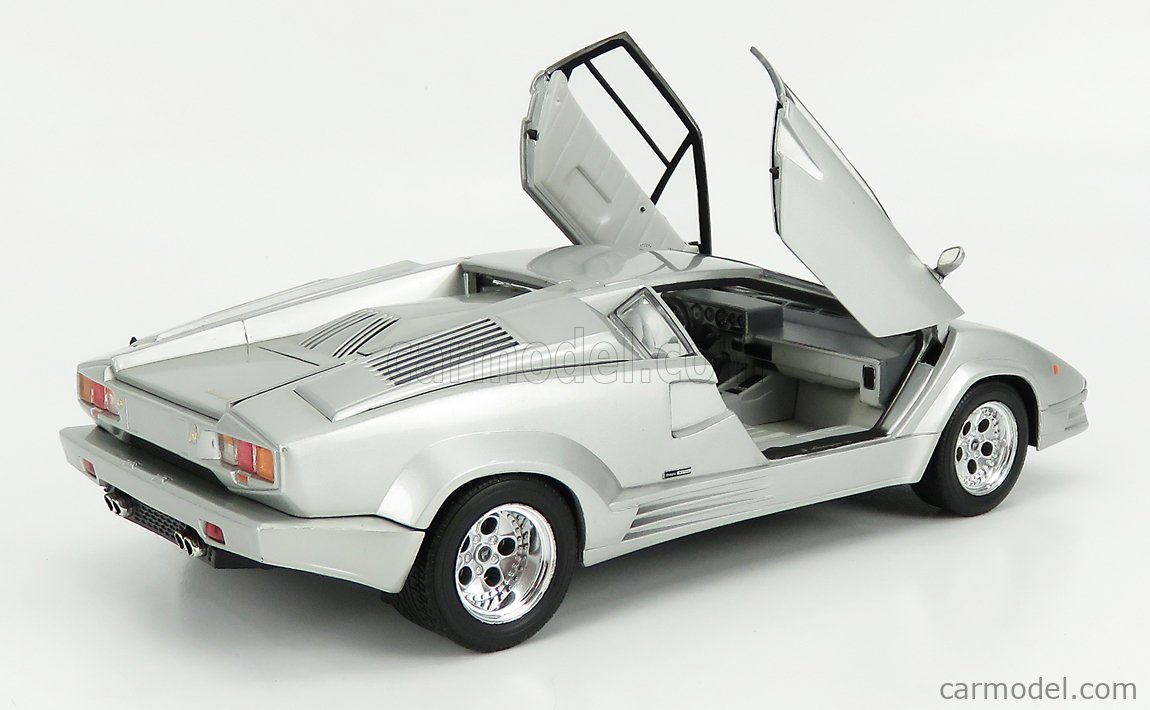 RICKO 32141 Scale 1/18 | LAMBORGHINI COUNTACH 25th ANNIVERSARY 1989 SILVER