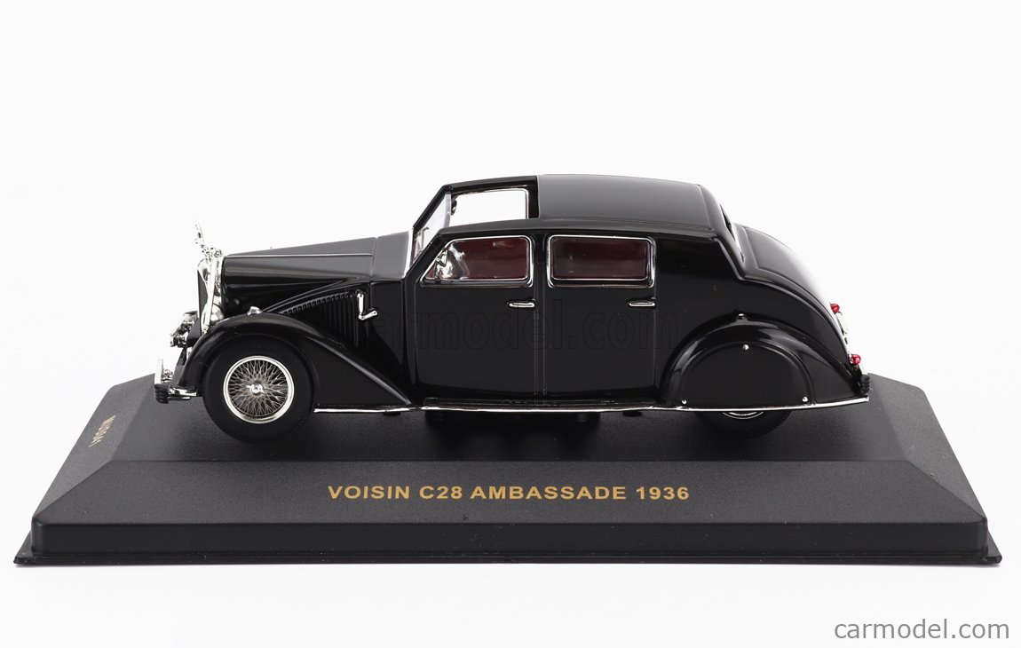 Voisin C28 1938 Miniature 1/43 – Bleue, Kit Monté Résine (occasion, Butoirs Manquants)