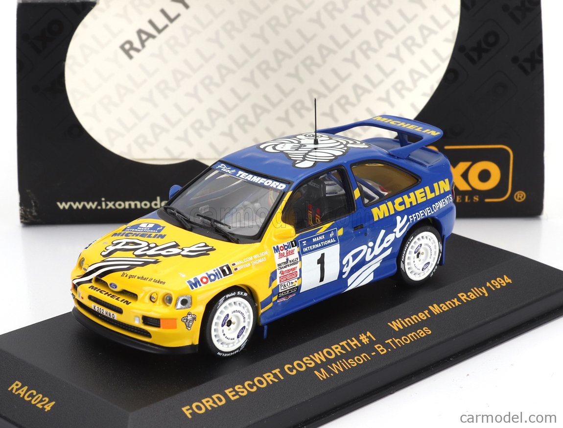 Ford Rally Pilot IXO-MODELS RAC024 Scala 1/43 | FORD ENGLAND ESCORT RS COSWORTH TEAM ...