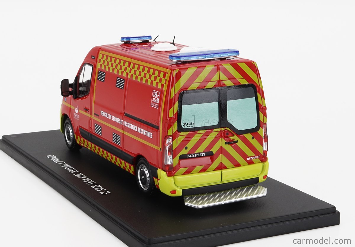 Eligor 118007 Renault Master VSAV - Pompiers SDIS 35 2019 - Échelle 1/43
