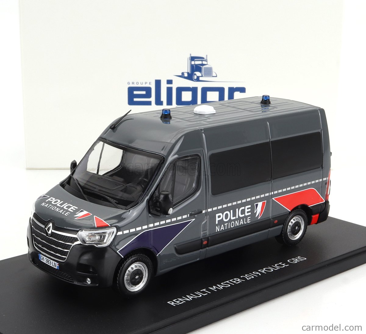 Eligor 1/43 Renault Master Police Nationale 2019 - Gris - Miniature Neuf