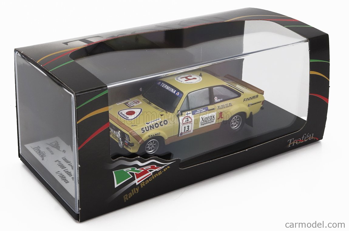 Miniature Trofeu Ford Escort Mk2 - 5e 1000 Lacs 1980 N°13 Lampi - Échelle 1/43 - Résine - Neuve