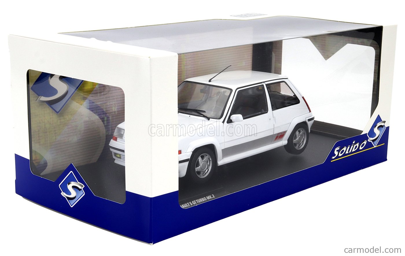 SOLIDO 1:18 Renault 5 GT Turbo MK2 Bleu 1989 – Réplique Avec Ouvrants Et Roues Directrices – Collection