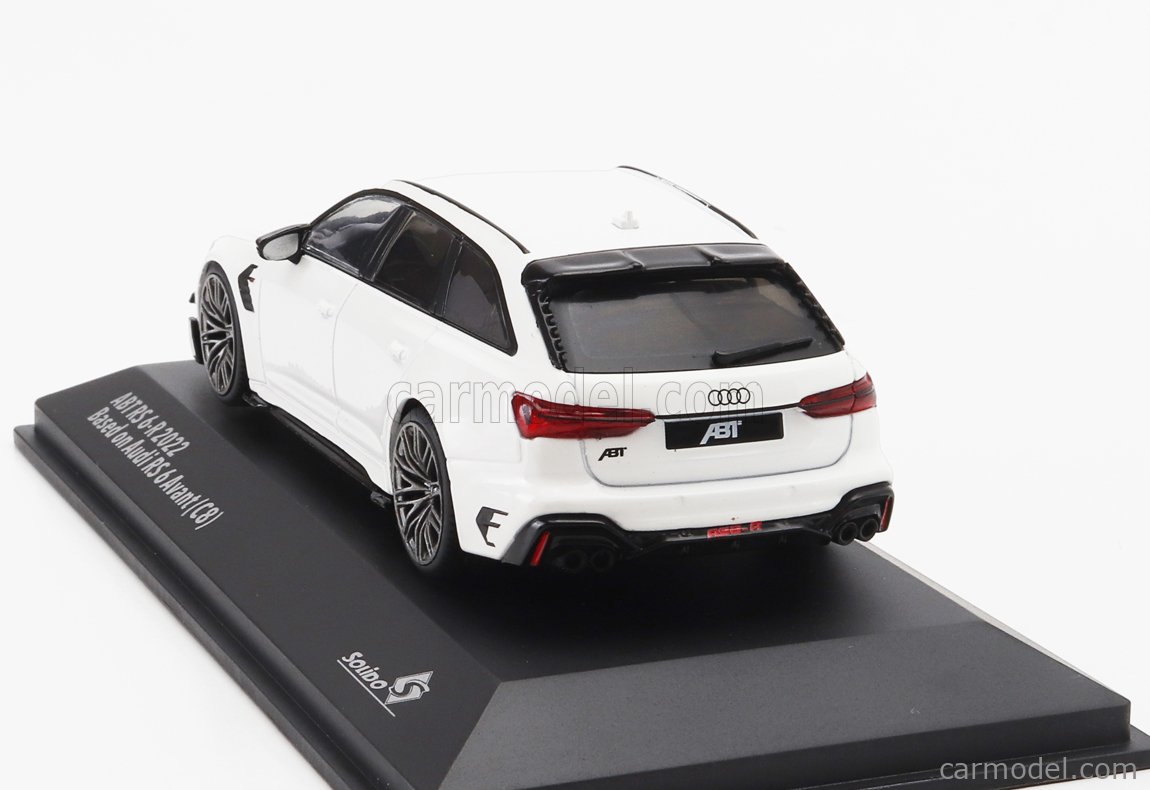Solido 1/43 – Audi RS6-R ABT Avant (C8) Ibis White 2022 – Miniature Diecast Neuve