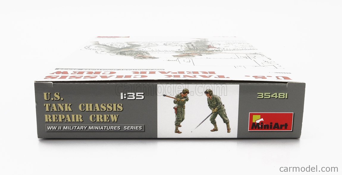 MiniArt U.S. Tank Chassis Repair Crew - 1/35 Scale Model Figure Set For Dioramas & Collectors