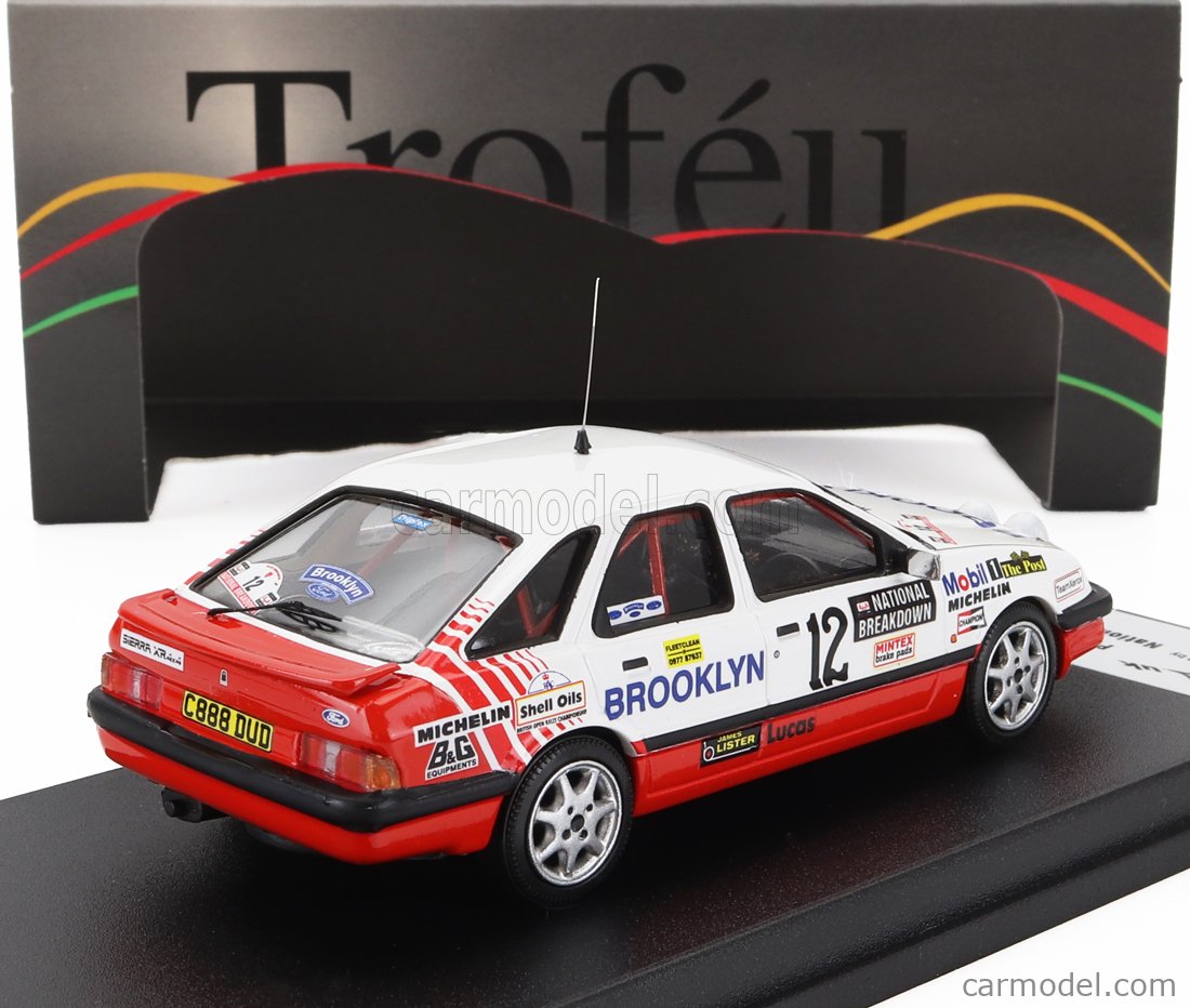 Miniature Trofeu 1/43 - Ford Sierra XR 4x4 - Rallye De Suède 1988 - N°3 Blomqvist