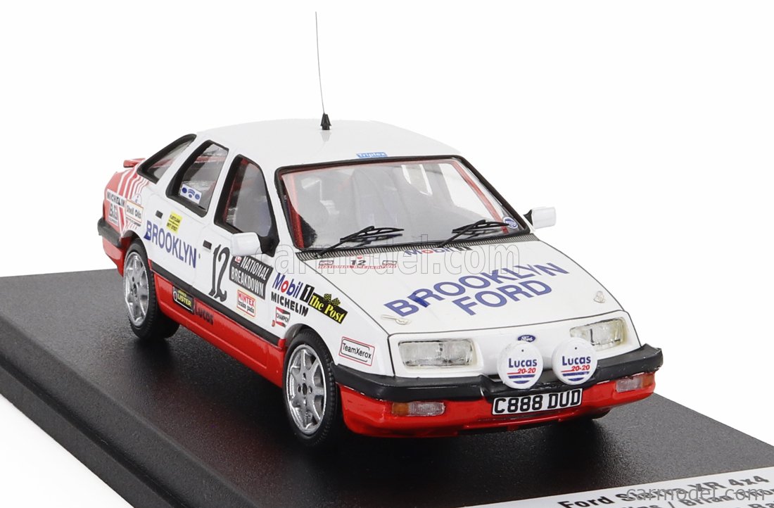 Miniature Trofeu 1/43 - Ford Sierra XR 4x4 - Rallye De Suède 1988 - N°3 Blomqvist