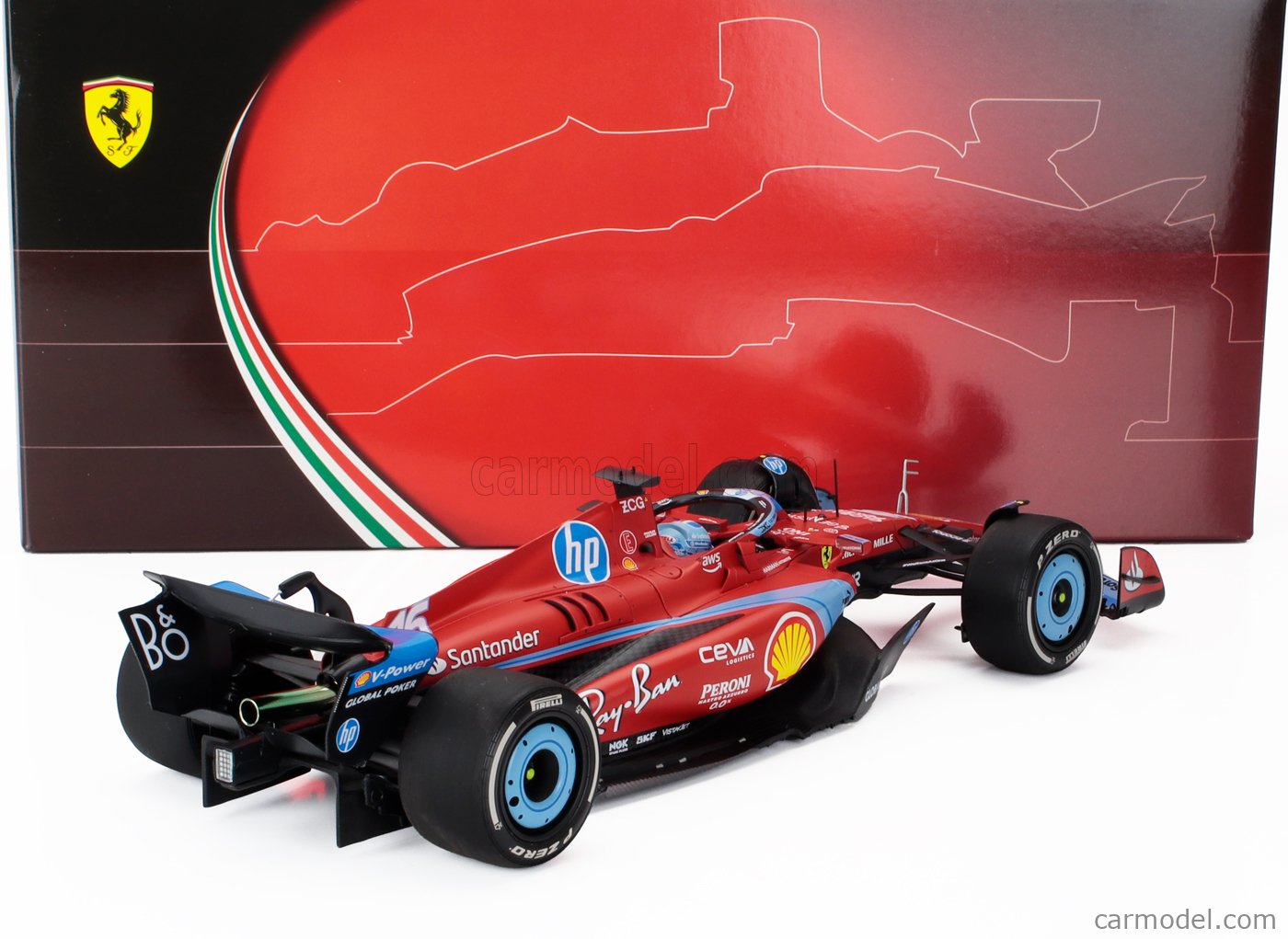 BBR フェラーリFerrari MIAMI LECLERC F1 296 BBR Ferrari SF-24 and 296 GTS special livery Miami GP 2024