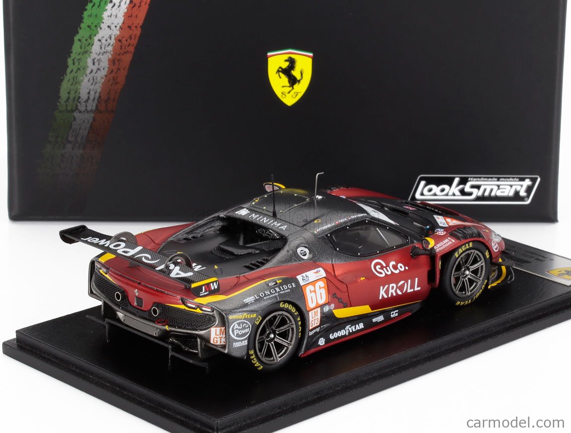 Ferrari 296 GT3 N°66 24H Le Mans 2024 1/43 LookSmart LSLM188
