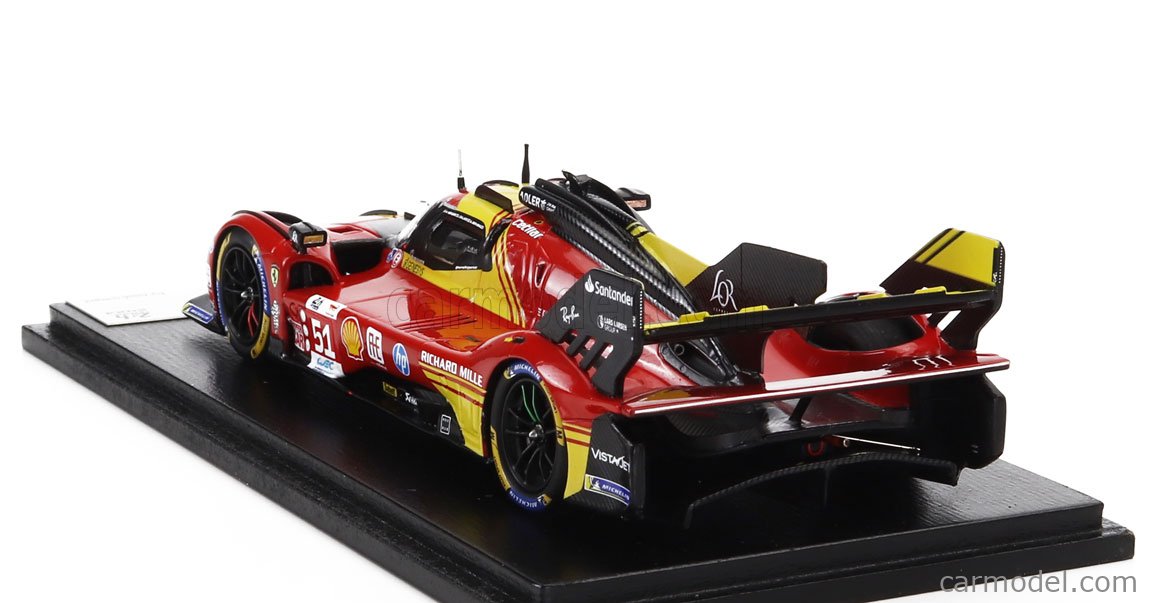 Miniature Ferrari 499P 3.0L V6 #83 – Looksmart 1/18 Rouge, édition 2024 (neuf)