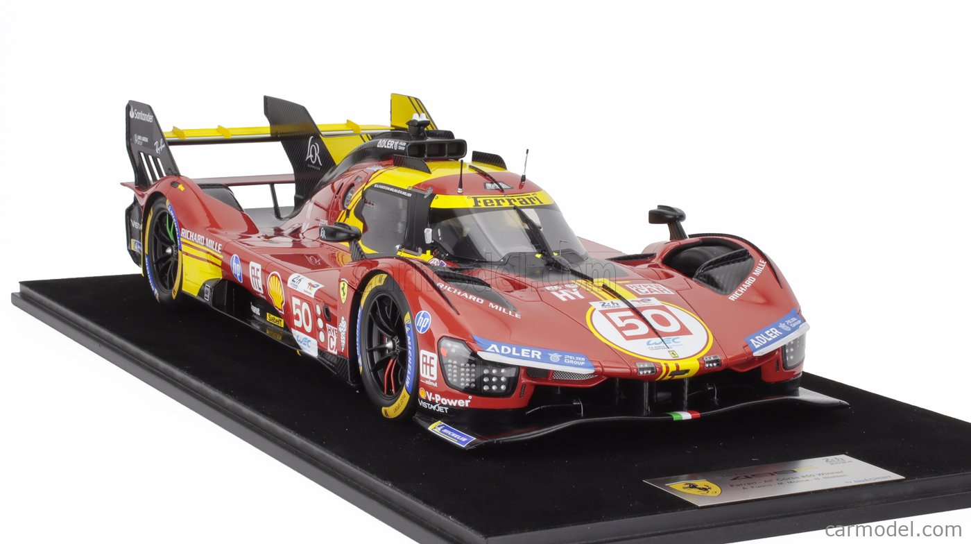 Looksmart Ferrari 499p 3.0l Turbo V6 Team Ferrari Af Corse N 50 Winner 24h Le Mans 2024 Antonio Fuoco Miguel Molina Nicklas Nielsen 1 43 Cervena Zlta Cierna