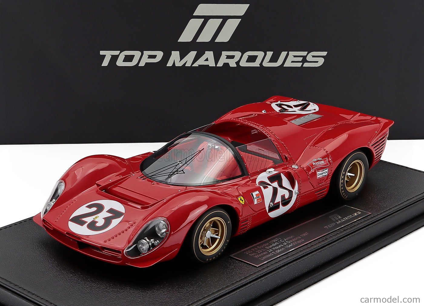 1/18 TOPMARQUES フェラーリ330P4スパイダー(1967)#23 1967 FERRARI 330 P4 Spider Targa Florio TOPMARQUES 1/18 ミニカー