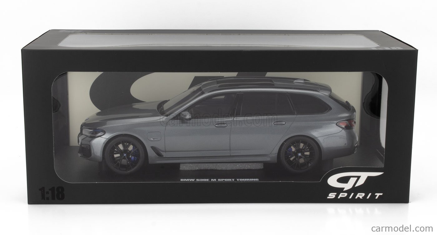GT Spirit BMW 530e Xdrive M Sport Touring 2023 - Échelle 1/18, Gris, Métal/plastique