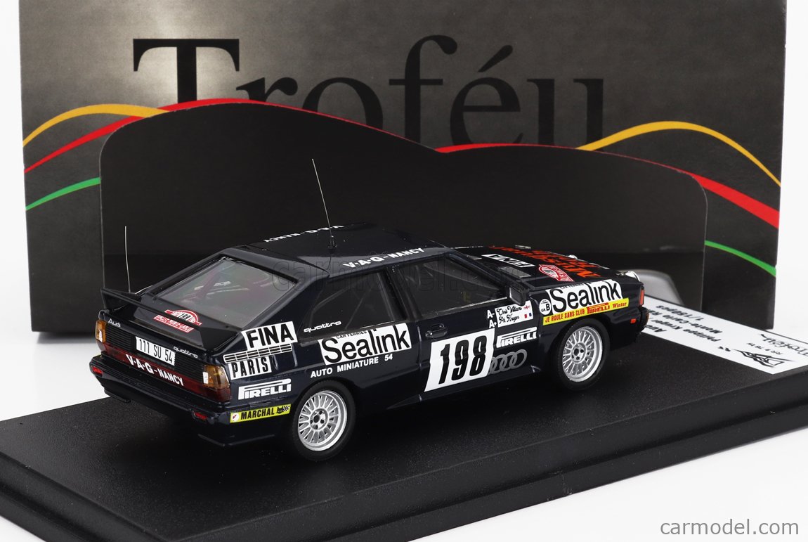 Audi Coupé Quattro - Rallye Automobile Monte-Carlo 1987 - Bos - Leuvrey - Trofeu