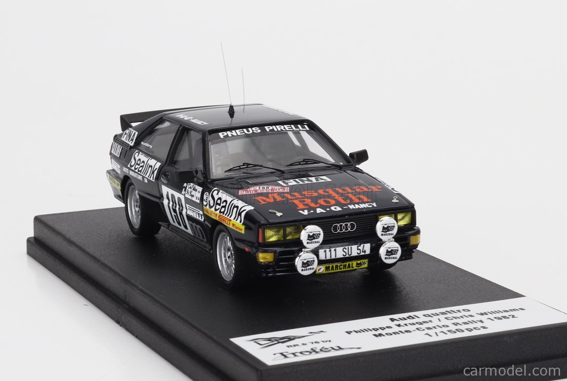 Trofeu Spark 1/43 Audi Quattro Monte Carlo 1982 N°68 - Chasseuil / Baron - Prévente