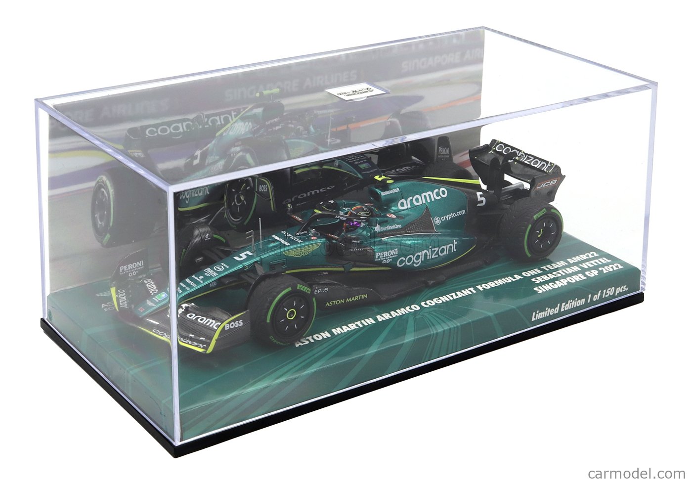 Minichamps 1:18 S. Vettel Aston Martin AMR22 #5 Monaco GP formule 1 2022 147220305 modèle voiture 147220305 4012138765269