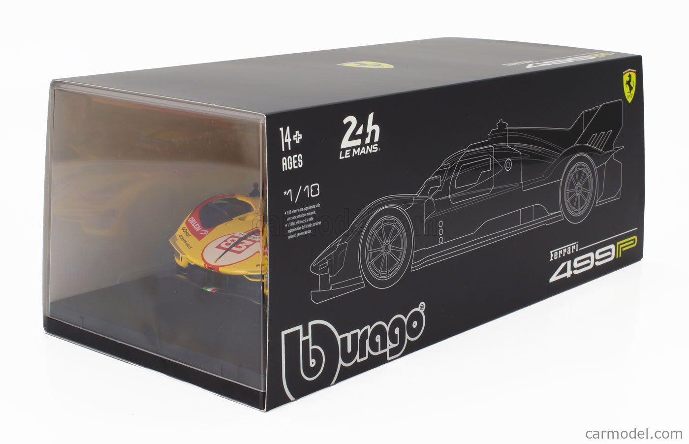 BURAGO 18-16313-83-VET Scale 1/18 | FERRARI 499P 3.0L TURBO