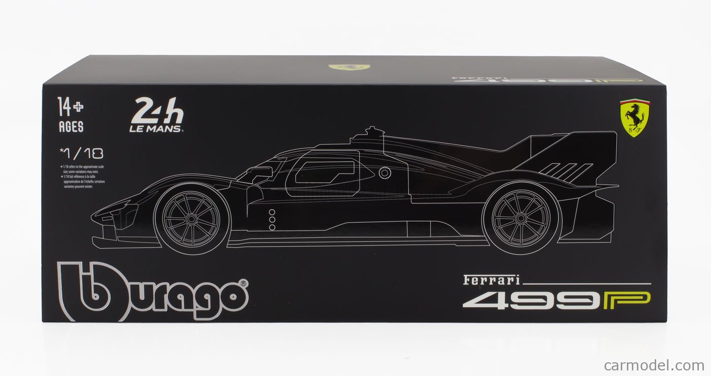 BURAGO 18-16313-83-VET Scale 1/18 | FERRARI 499P 3.0L TURBO