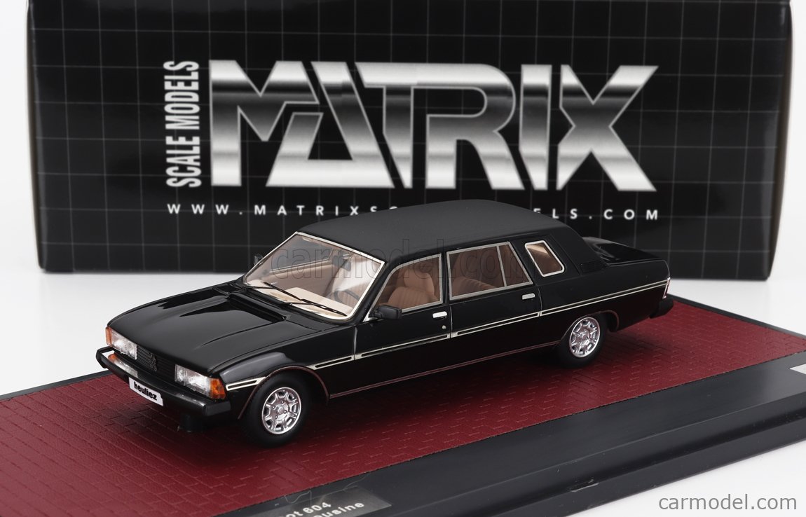 1:43 MATRIX Peugeot 604 Heuliez Limousine 1980 Black