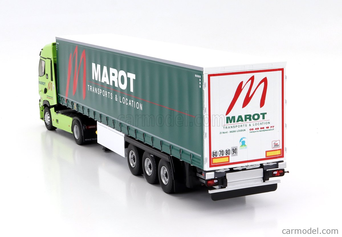 Renault T 520 High 2021 – Tautliner Marot Eligor – 1/43, Modèle Neuf Réf 118147