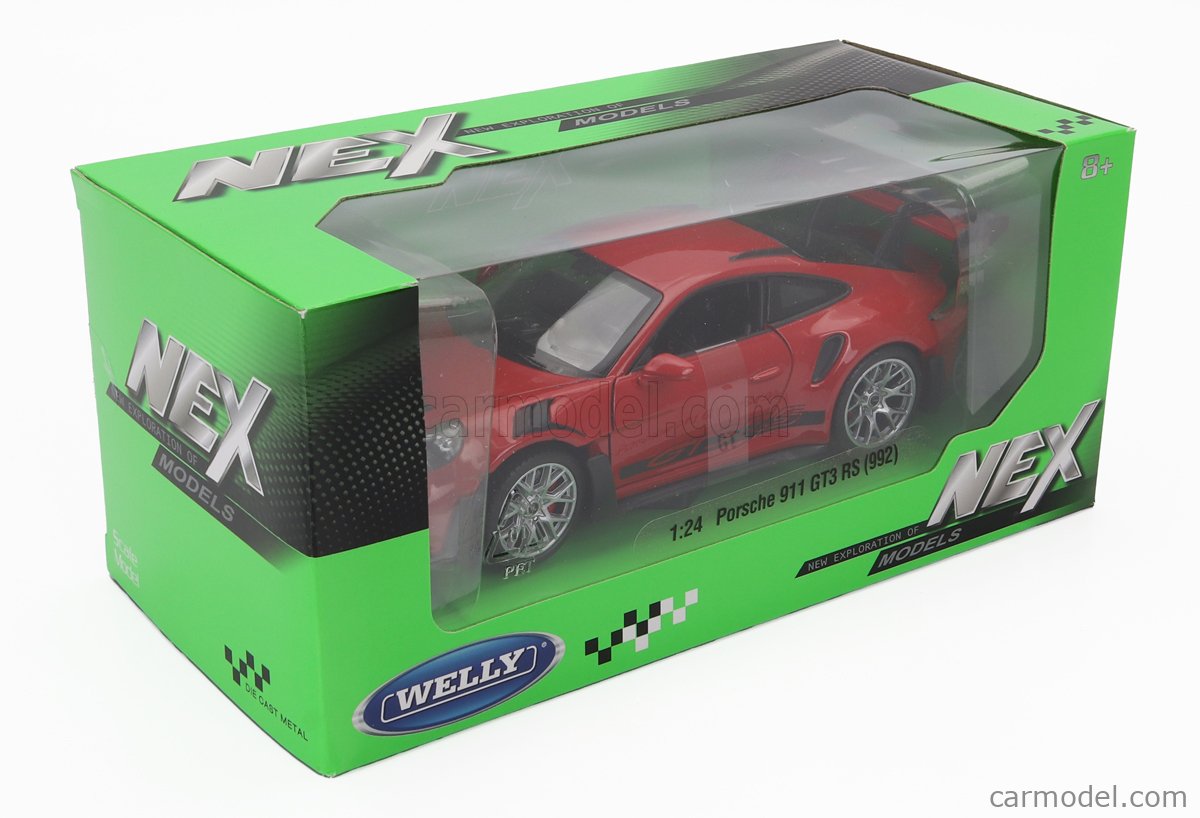 WELLY WE24122R Echelle 1/24 | PORSCHE 911 992 GT3 RS COUPE 2022 RED