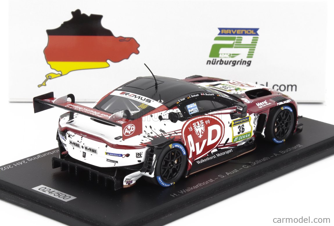 Miniature Spark 1:43 Aston Martin Vantage AMR GT3 Evo #36 - Nürburgring 2024
